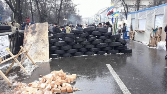Сторонники Саакашвили устроили баррикады. У ВР другой митинг
