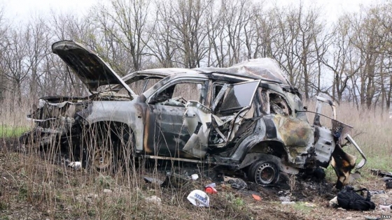 Радио Свобода обнародовало видео взрыва автомобиля ОБСЕ