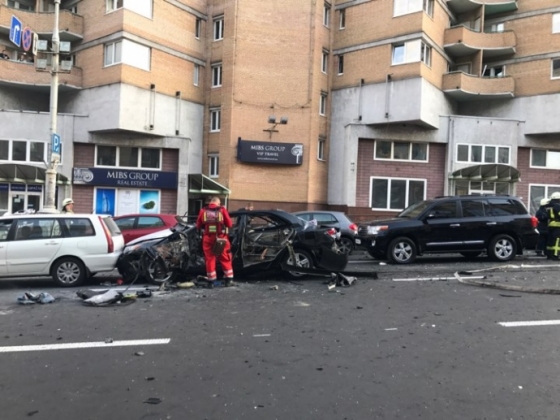 В столице взорвана машина с грузинскими номерами: есть погибший