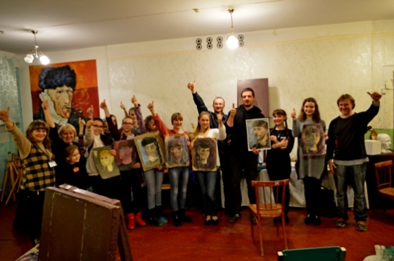 Итальянские художники провели мастер-класс для детей Краматорска