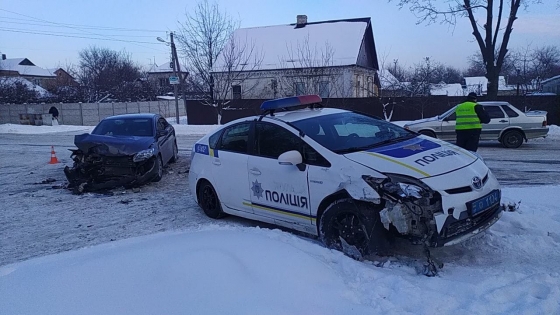 В Краматорске случилось ДТП с участием полицейского автомобиля