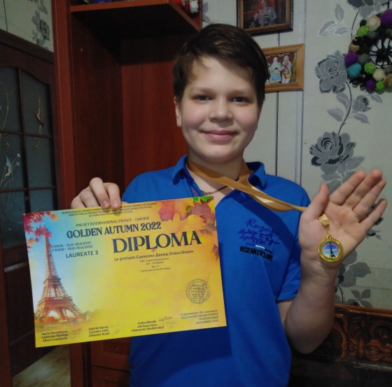 Юний художник з Краматорська Давид Савченко переміг у чотирьох міжнародних конкурсах