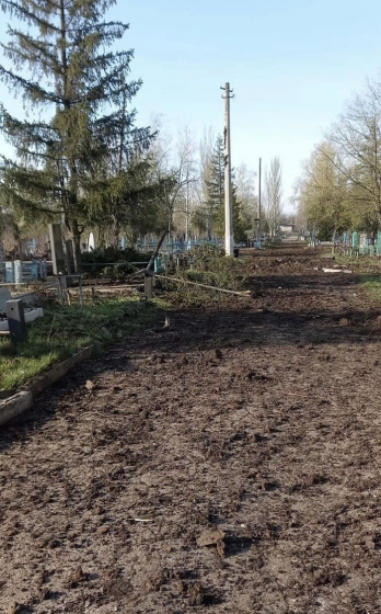 Вночі росія обстріляла кладовище у Краматорську