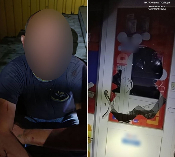 У Краматорську виявили порушника комендантської години, який вліз до магазину