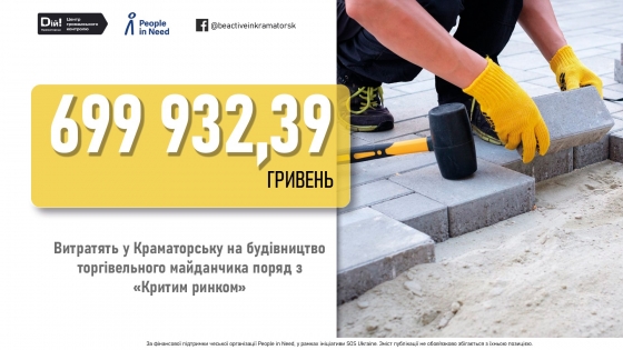 У Краматорську за майже 700 тисяч гривень побудують торгівельний майданчик поряд з існуючим ринком