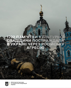 164 пам’ятки культурної спадщини постраждали на Донеччині через російську агресію