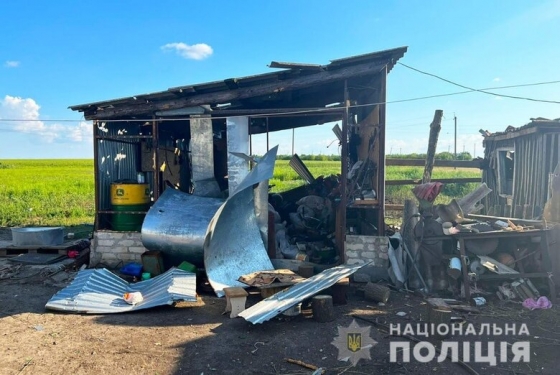 Унаслідок російських обстрілів у Запорізькій області зруйновані домівки та сільгосптехніка, - Нацполіція