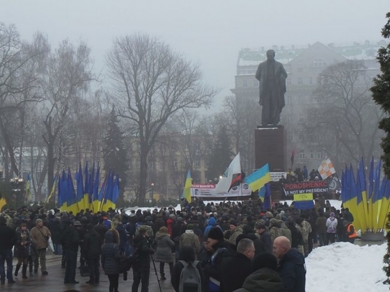 В центре Киева митингуют против Петра Порошенко 
