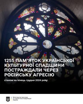Через агресію рф на Донеччині постраждали 164 пам’ятки культури