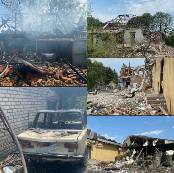 Внаслідок авіаційних бомбардувань армією рф населених пунктів Донеччини поранено 9 цивільних