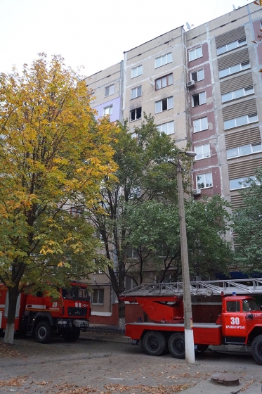 В многоэтажке Краматорска горела квартира