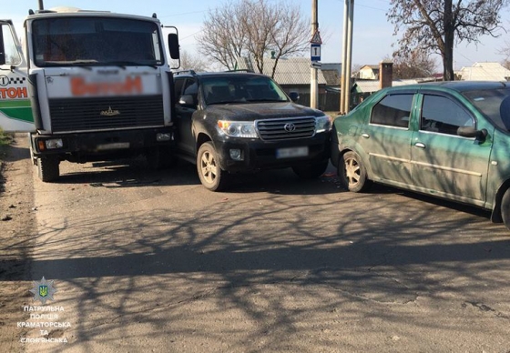 В Славянске столкнулись четыре автомобиля 