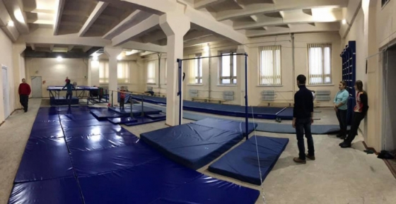 В Славянске открыли новый зал для занятий спортивной гимнастикой 