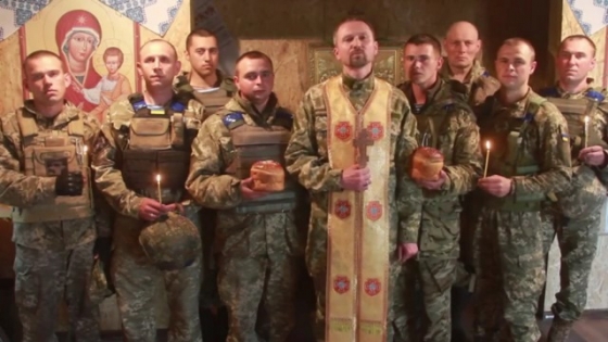 Бойцы АТО поздравили украинцев с Пасхой  (видео)