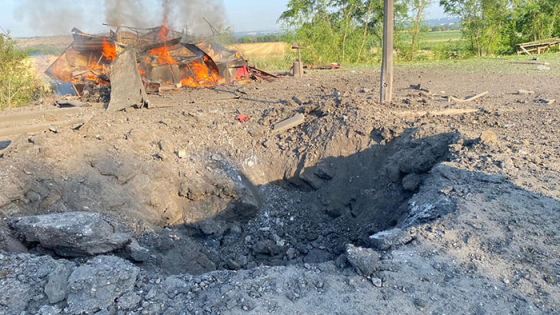 Ворог ударив по Словʼянську
