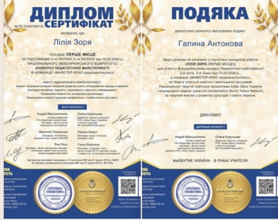 Викладачка Мистецької школи №3 Краматорська перемогла у всеукраїнському конкурсі