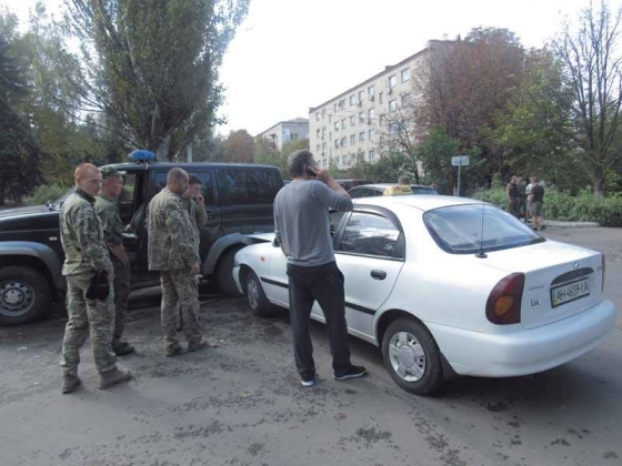 В Краматорске произошло ДТП с участием военных и такси 