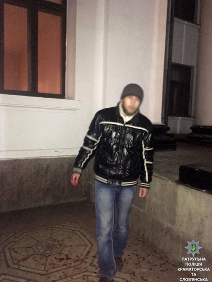 Пьяный краматорчанин бил стекла в ДК и Т НКМЗ
