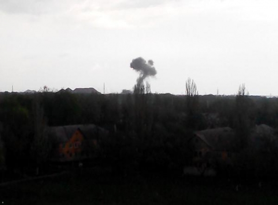 На базе боевиков в Донецке произошел сильный взрыв 