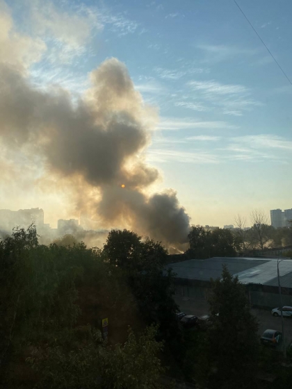 У Москві сталася сильна пожежа, заявляють про &quot;атаку безпілотників&quot;