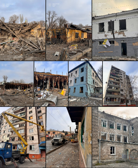 Інформація щодо російського удару по Краматорську вчора, 9 лютого