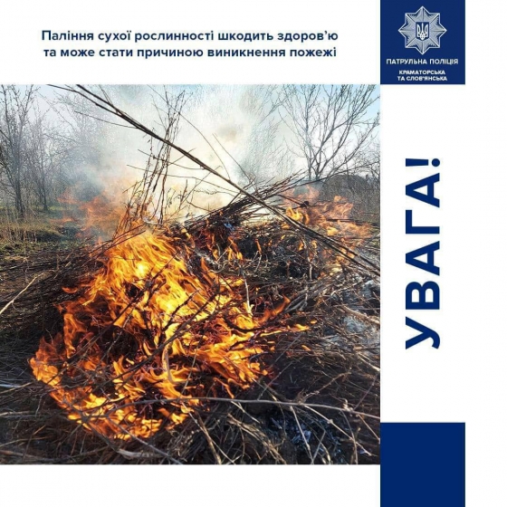 Важливо! Не знищуйте природу — не паліть суху траву