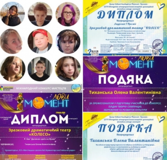 Вистава Зразкового драматичного театру «КОЛЕСО» отримала Гран-прі міжнародного конкурсу
