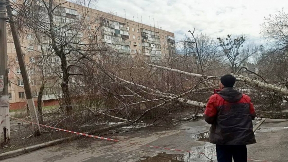 КП «Міськсвітло» міста Краматорська продовжує усувати наслідки снігопаду