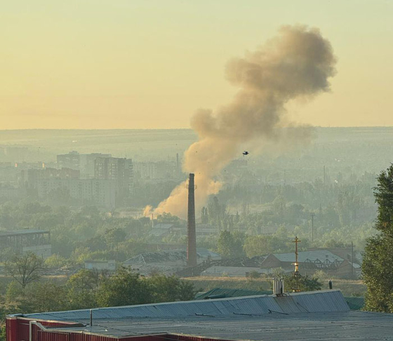 На світанку по Слов&#039;янську вдарив безпілотник