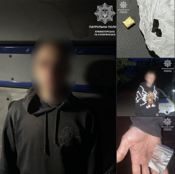Двох осіб з речовинами, схожими на наркотичні, виявили патрульні минулими вихідними