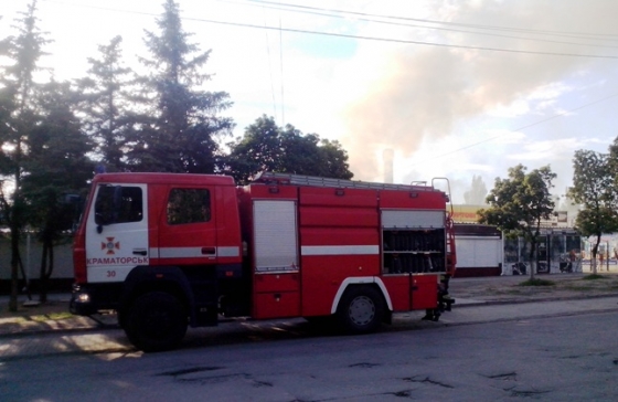 В Краматорске на Крытом рынке произошел пожар
