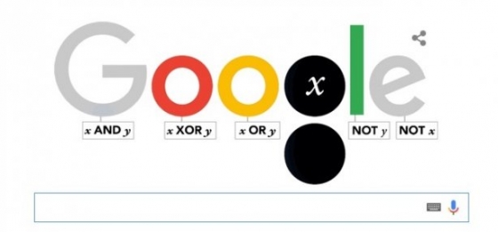 Google приурочил дудл к 200-летию со дня рождения выдающегося математика Джорджа Буля 