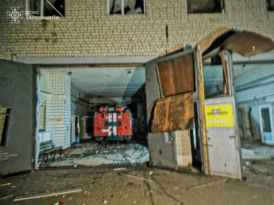 Ворог вночі вдарив по пожежно-рятувальному підрозділу на Харківщині