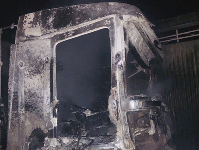 У Сергіївці внаслідок обстрілу загинула людина і згоріла вантажівка