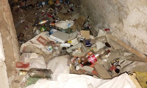 У Краматорську асоціальні елементи стали використовувати підвальні приміщення як місце для розпивання спиртних напоїв