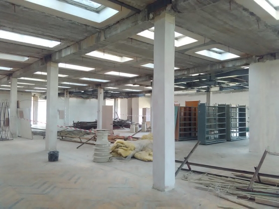 В Центральной библиотеке Краматорска приостановлен ремонт 