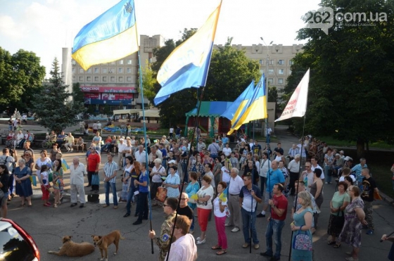 В Славянске прошло «тарифное» Вече 