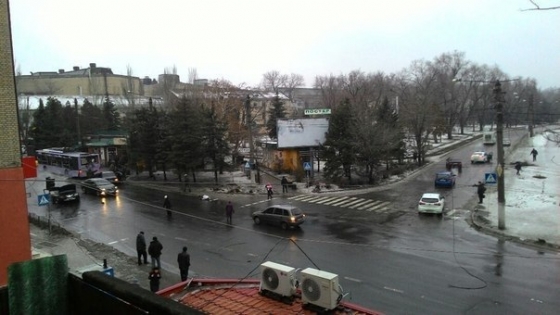Донецк снаряд в попал в маршрутку