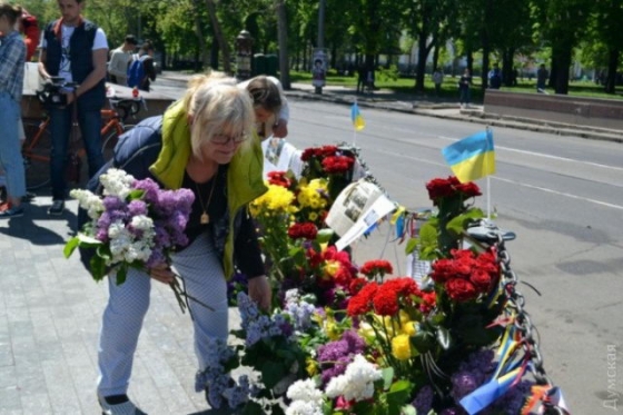 В Одессе активисты Майдана почтили память погибших 2 мая побратимов
