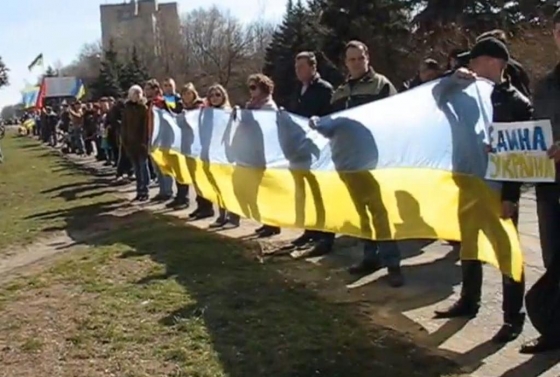 Завтра в Краматорске снова будет живая цепь в поддержку единства Украины