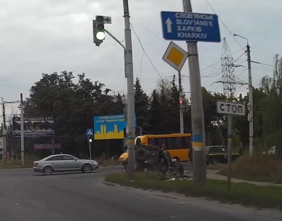 В Краматорске произошло еще одно ДТП с участием армейской техники