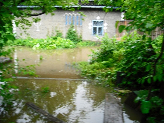 После непогоды в Донецкой области до сих пор затоплены дома (видео)