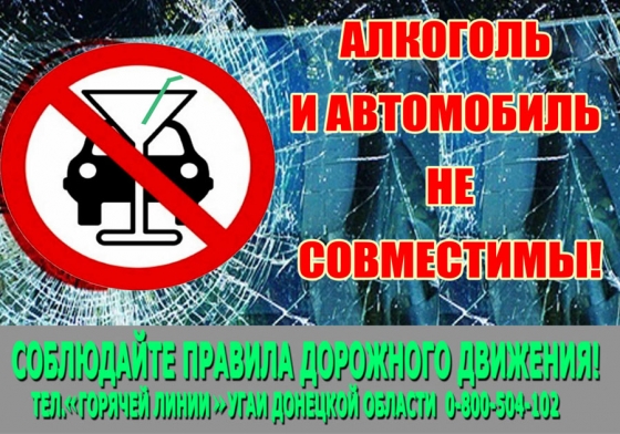«Пьяный водитель - преступник!» 
