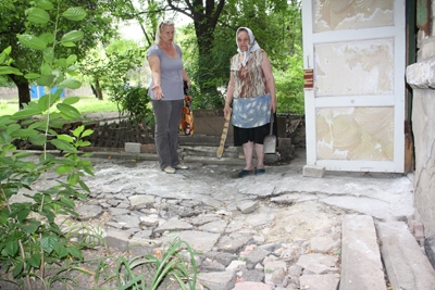 В Краматорске после порыва водопровода рушится дом 