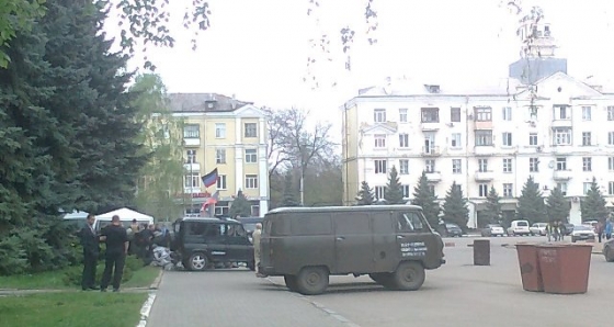 Автопарк горотдела милиции Краматорска перешел в руки захватчиков