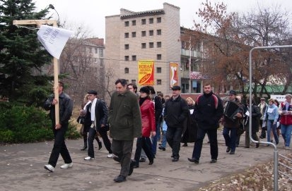 Краматорские журналисты провели акцию протеста &quot;Не душите!&quot;