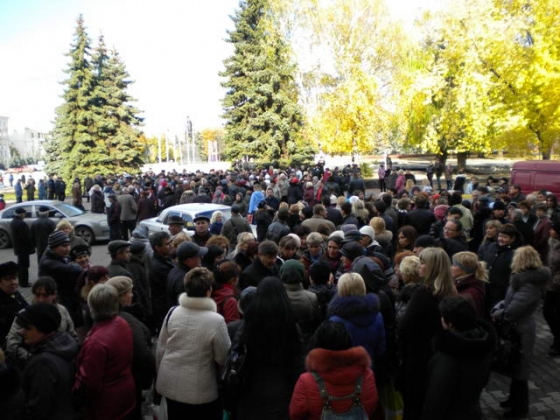 Митинг предпринимателей в Краматорске