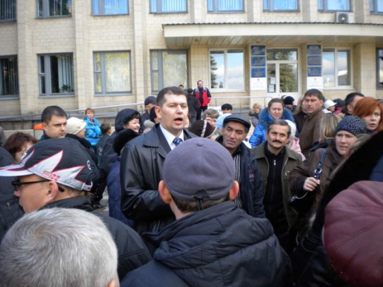 Митинг предпринимателей в Краматорске