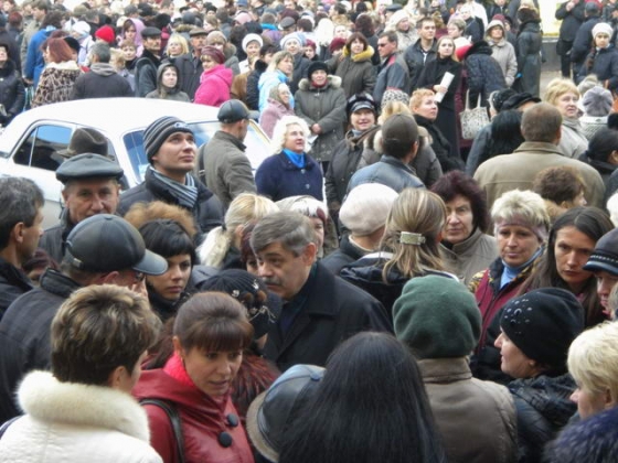 Митинг предпринимателей в Краматорске