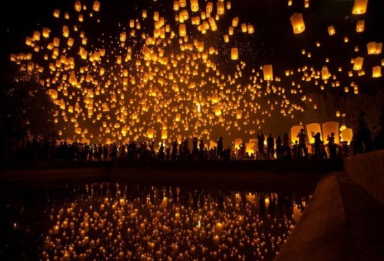 В субботу в Краматорске в очередной раз поднимутся в небо горящие китайские фонарики